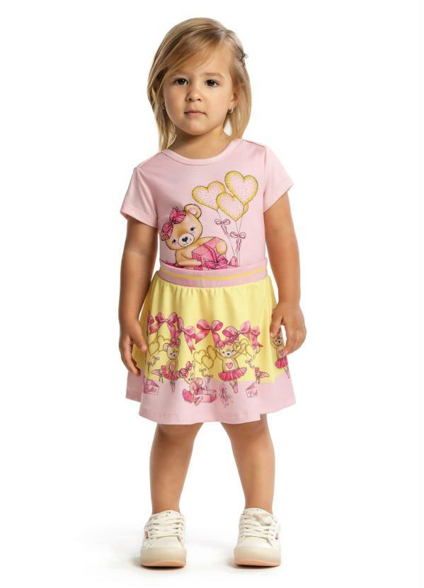 Trick Nick - Conjunto Body Infantil Amarelo
