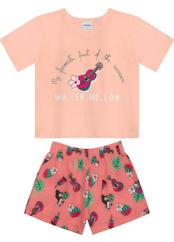 Rovi Kids - Conjunto Feminino Watermelon Rosa