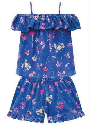 Milon - Conjunto Infantil Feminino Azul - MILON