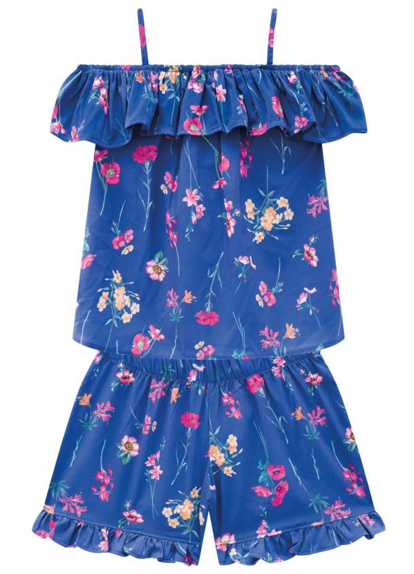 Milon - Conjunto Infantil Feminino Azul 2