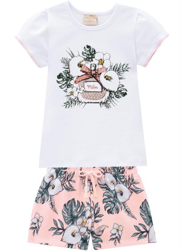 Milon - Conjunto Infantil Feminino Branco 1