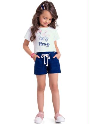 Milon - Conjunto Infantil Feminino Branco - MILON