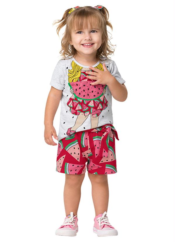 Kyly - Conjunto Infantil Feminino Mescla