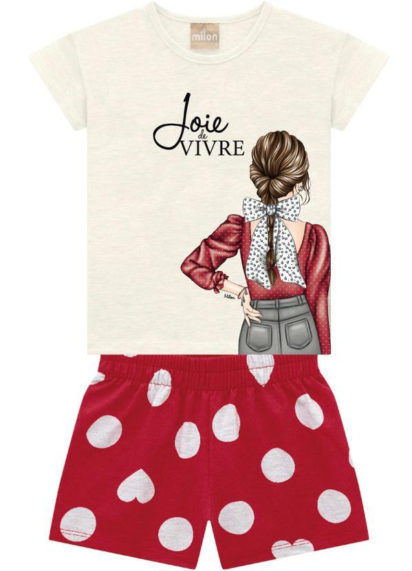 Milon - Conjunto Infantil Feminino Mescla