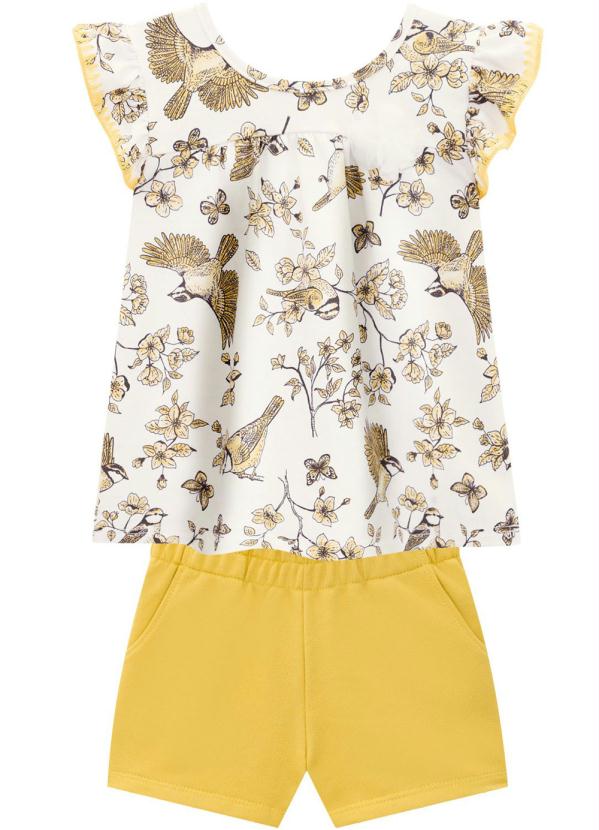 Milon - Conjunto Infantil Feminino Off White 2