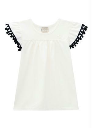 Milon - Conjunto Infantil Feminino Off White - MILON