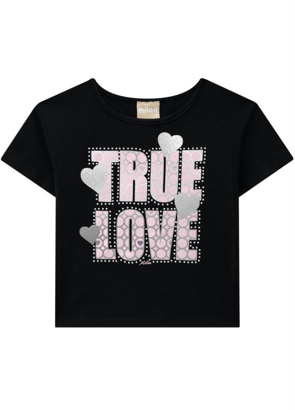 Milon - Conjunto Infantil Feminino Preto 2