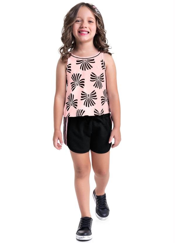 Milon - Conjunto Infantil Feminino Rosa