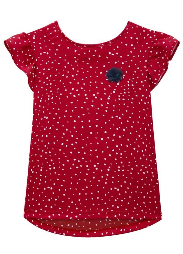 Milon - Conjunto Infantil Feminino Vermelho 2