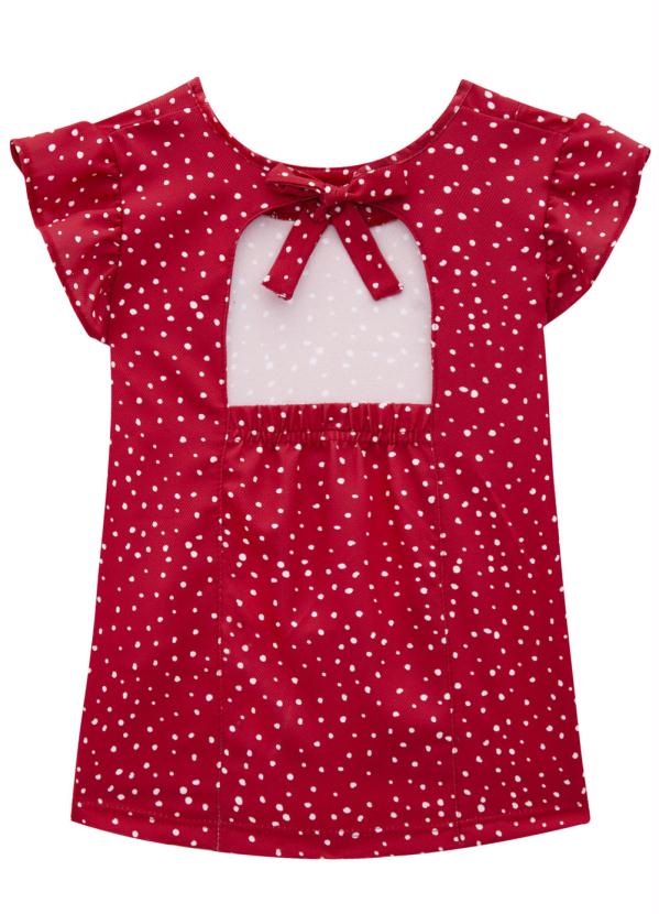 Milon - Conjunto Infantil Feminino Vermelho 3