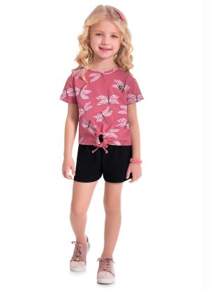 Milon - Conjunto Infantil Feminino Vermelho - MILON
