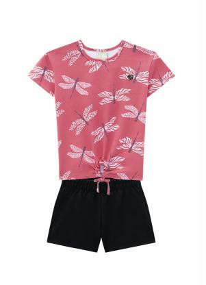 Milon - Conjunto Infantil Feminino Vermelho - MILON