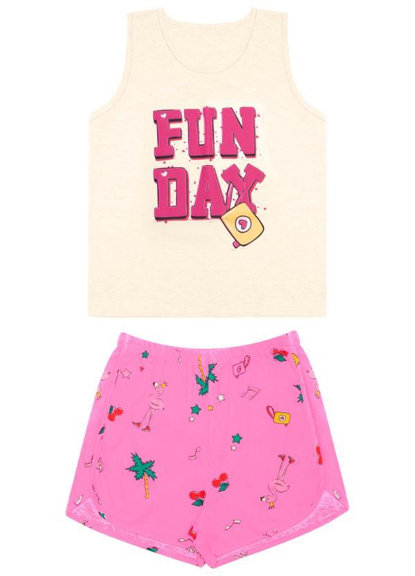 Rovi Kids - Conjunto Infantil Fun Day Bege