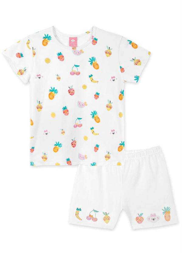 Lilica Ripilica - Conjunto Infantil Menina Branco