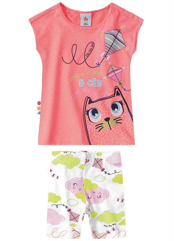 Zig Zig Zaa - Conjunto Rosa Céu Mais Colorido Meninas
