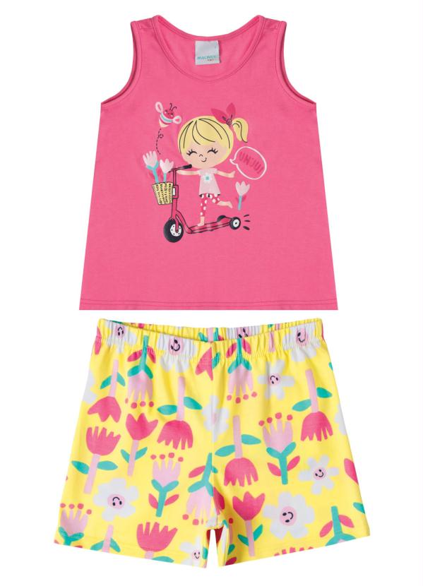 Malwee Kids - Conjunto Rosa Menina