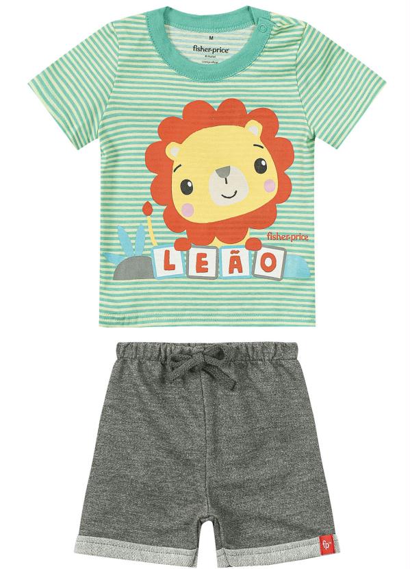 Zig Zig Zaa - Conjunto Verde Água Leão Menino