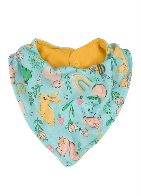 Up Baby - Babador Bandana Bebê Menina Azul