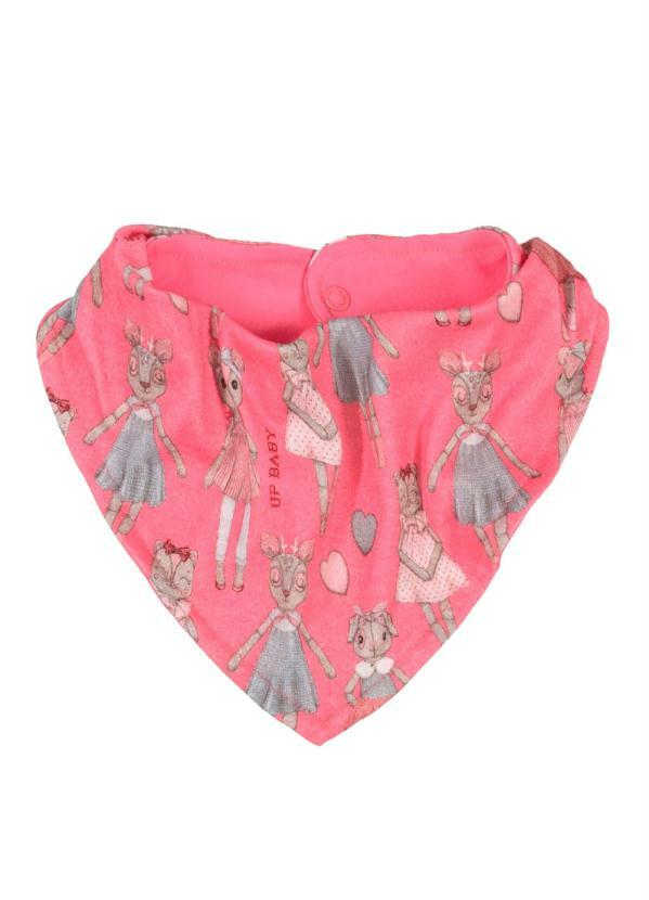 Up Baby - Babador Bandana Menina Digital Rosa