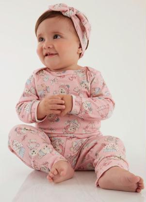 Up Baby - Faixa de Cabelo Essentials Digital Rosa - UP BABY