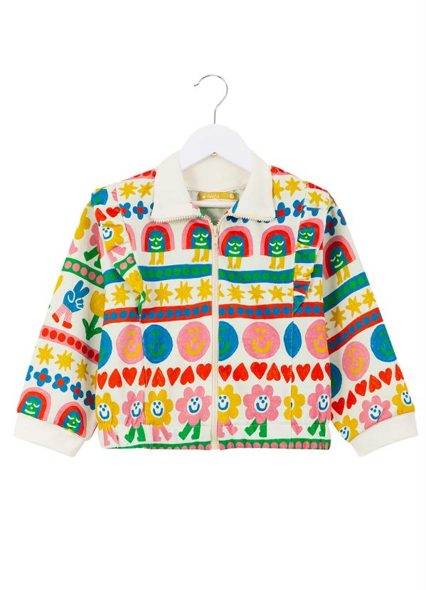 Fábula - Casaco de Moletom Sorria Off White