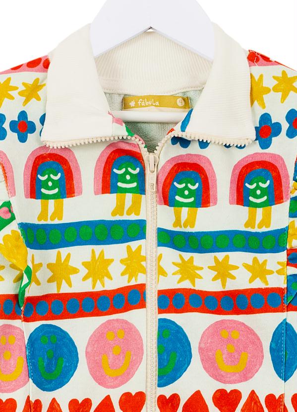 Fábula - Casaco de Moletom Sorria Off White 2