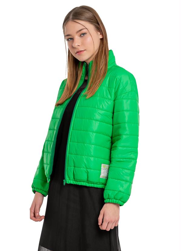 Gloss - Jaqueta Puffer Infantil Menina Verde