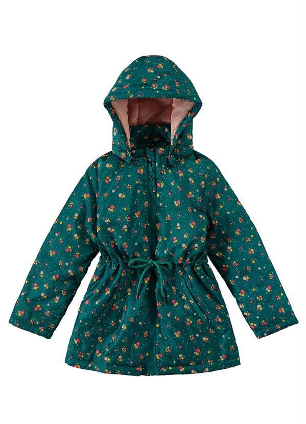 Malwee Kids - Jaqueta Verde Escuro Estampada com Amarração 3
