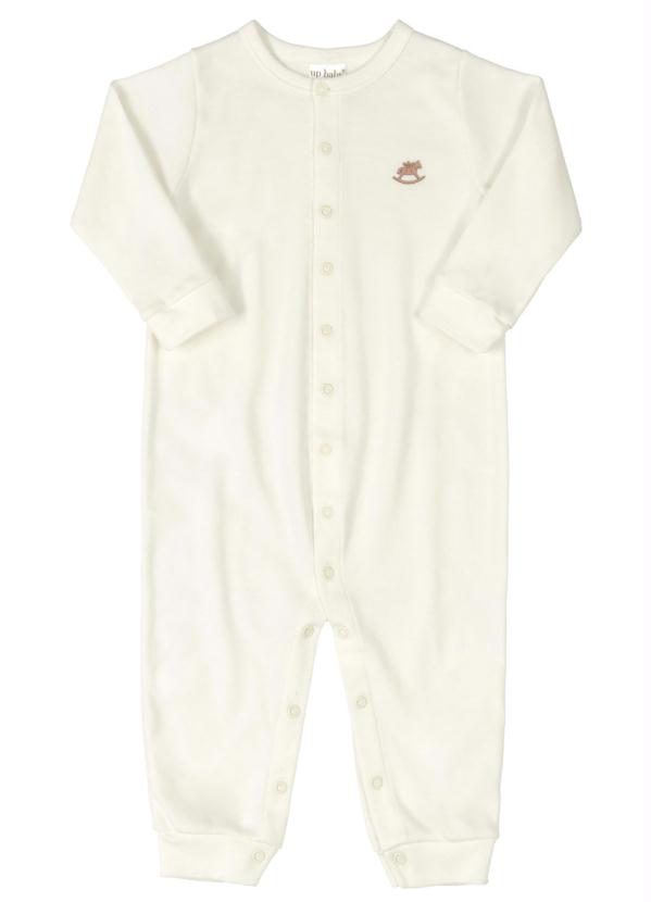Up Baby - Macacão Básico de Bebê Off White