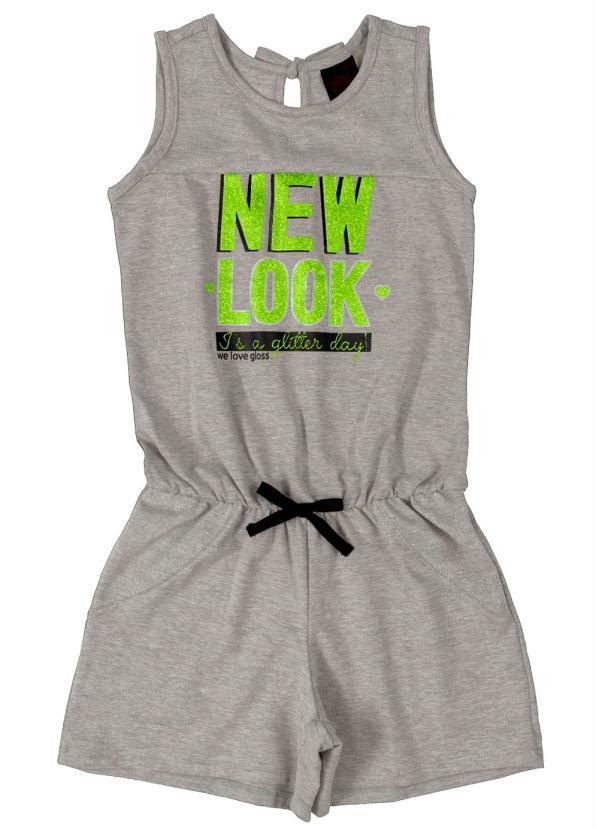 Gloss - Macaquinho Infantil New Look Cinza