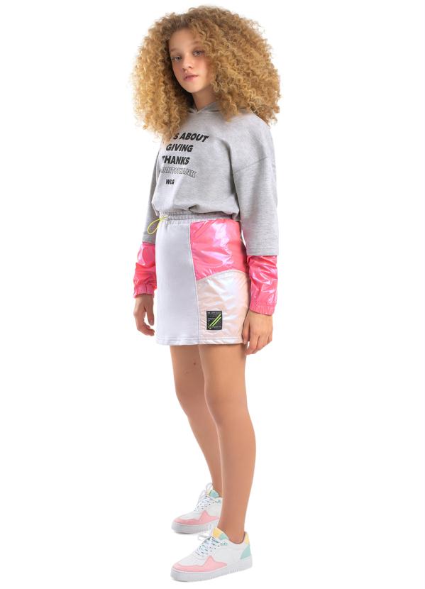 Gloss - Saia Moletom InfantilBranco