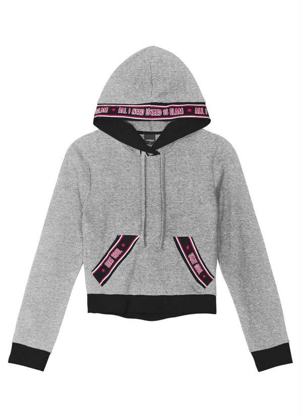 Rovitex Teen - Blusão com Capuz Cinza