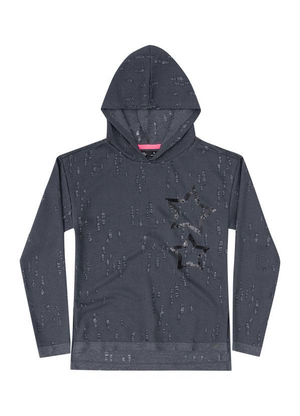 Gloss - Casaco Infantil Moletom Cinza