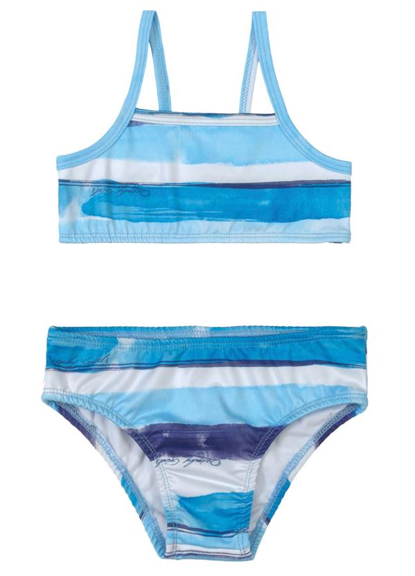 Quimby - Biquíni Infantil Estampado Azul 1