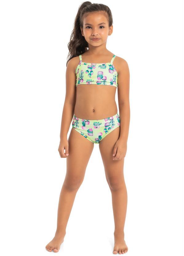 Quimby - Biquíni Infantil Estampado Fps +50 Verde