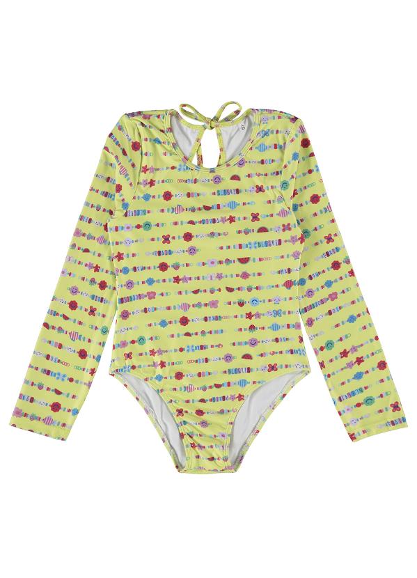 Malwee Kids - Maiô Amarelo Listras Uv 3