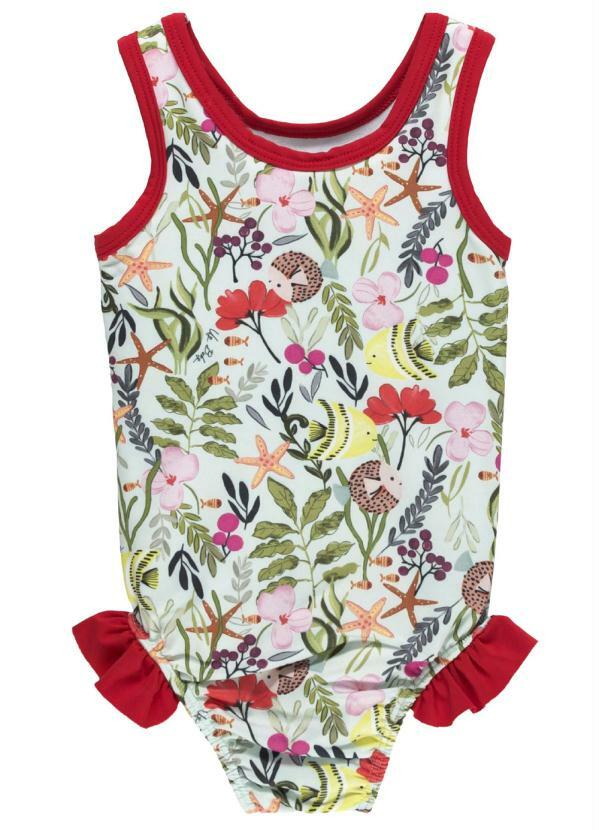 Up Baby - Maio em Malha Sublimada Uv Menina Azul