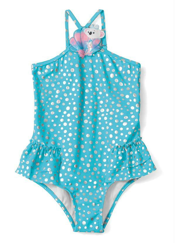 Maiô Infantil Feminino Azul - Lilica Ripilica