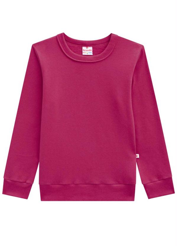 Brandili - Blusão Infantil Menina Moletom Rosa 3