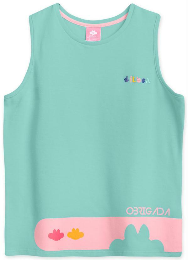 Lilica Ripilica - Blusa Regata Azul Menina