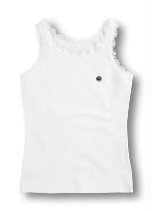 Marisol - Blusa Regata Branca Menina - MARISOL