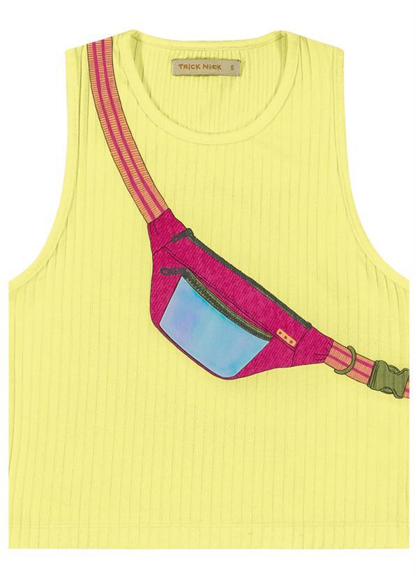 Trick Nick - Blusa Regata Infantil Feminina Pochete Verde
