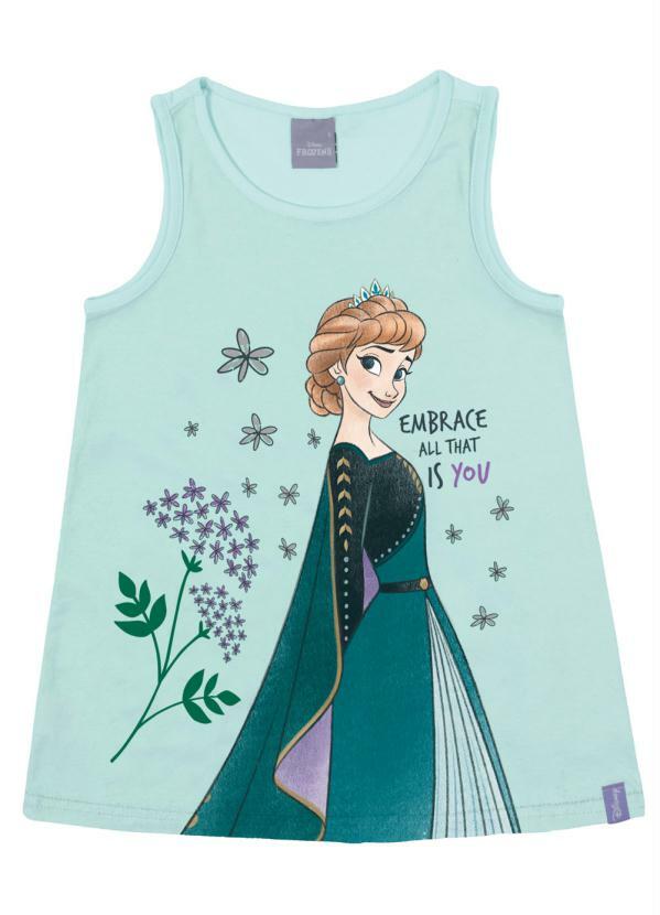 Malwee Kids - Blusa Verde Água Anna Frozen®