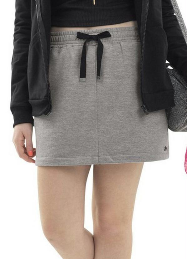 Gloss - Saia em Molecotton Cinza 2