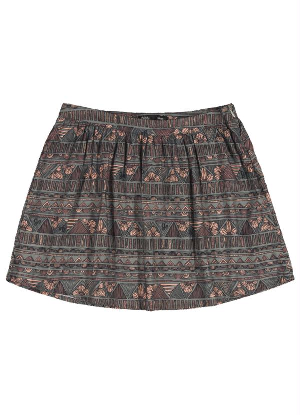 Gloss - Saia Estampada Marrom 3
