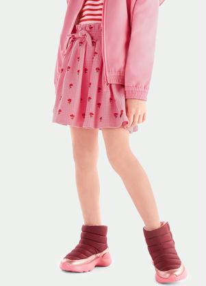 Lilica Ripilica - Saia Floral Infantil MeninaRosa - LILICA RIPILICA