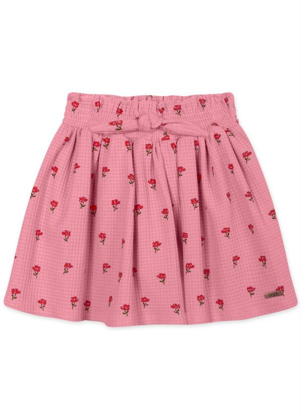 Lilica Ripilica - Saia Floral Infantil MeninaRosa 5