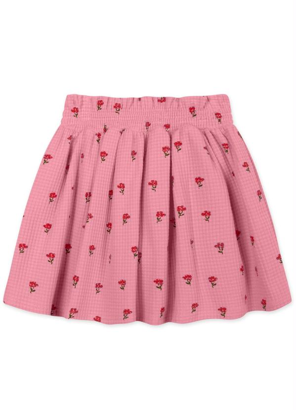 Lilica Ripilica - Saia Floral Infantil MeninaRosa 6
