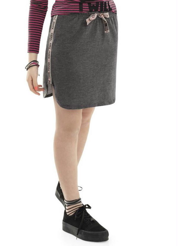 Gloss - Saia Infantil em Moletom Cinza 2