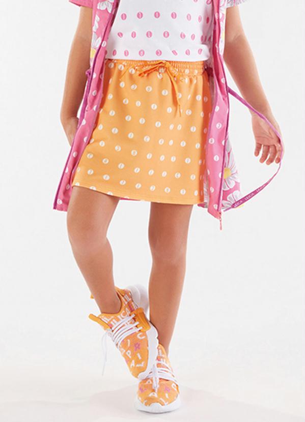 Lilica Ripilica - Saia Infantil MeninaLaranja